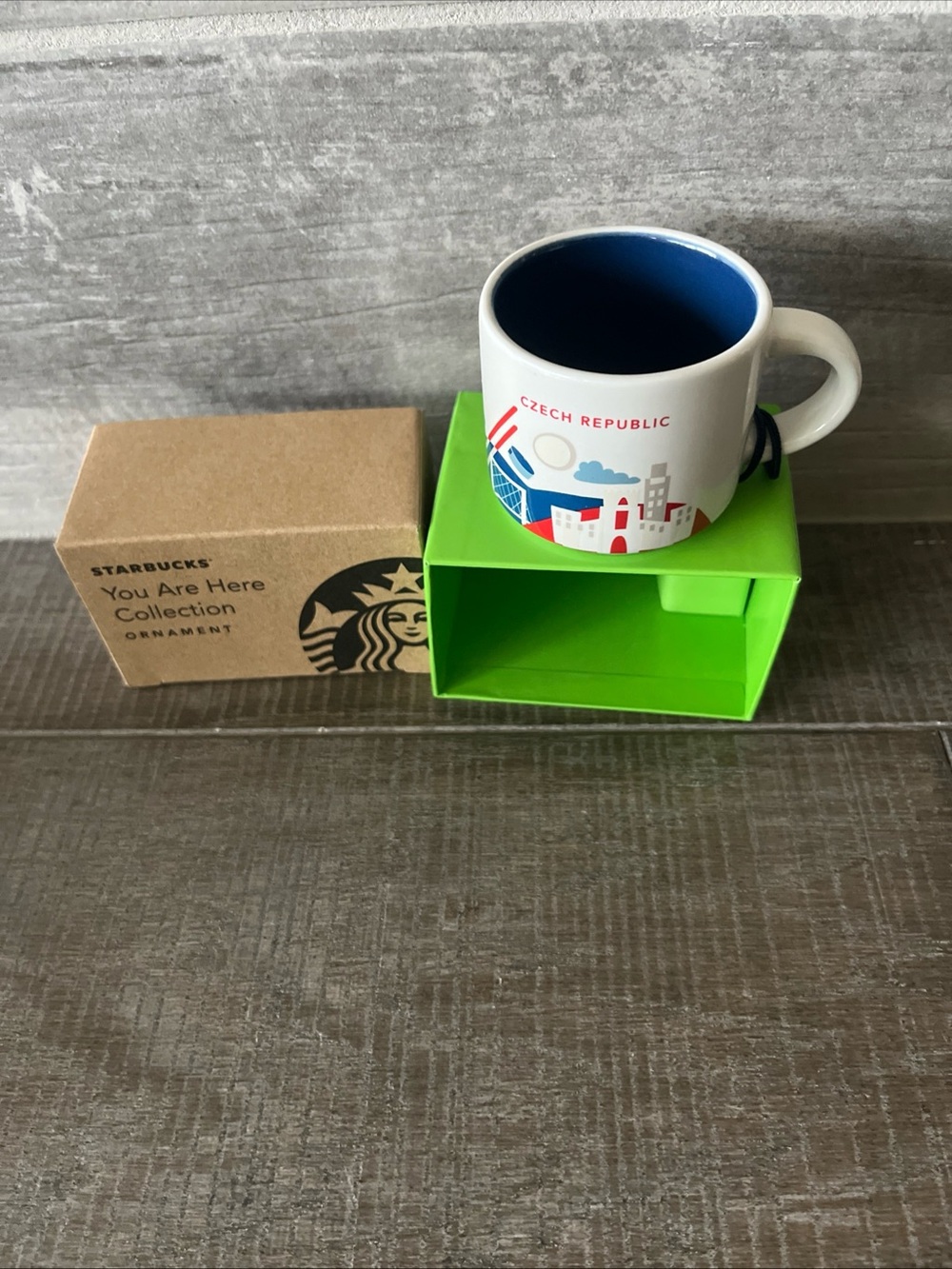 New Starbucks Czech Republic You Are Here 2 oz Demi Espresso Mug Ornament 2025 - Picture 8 of 8